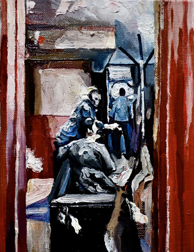 ダーツで遊ぶ友人