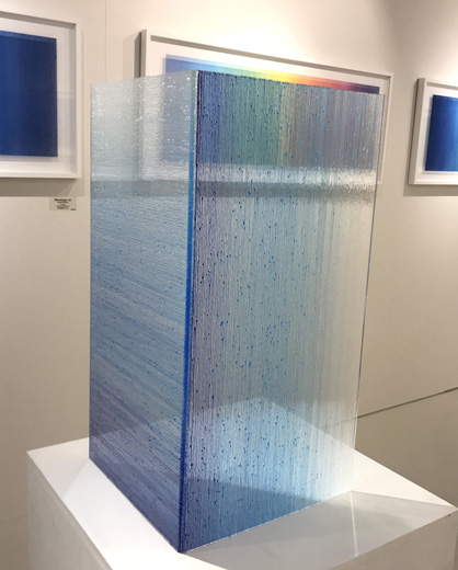 2 dimensions of blue gradation