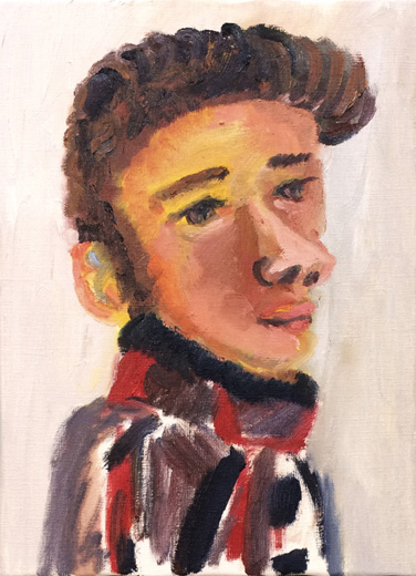Man Wearing Turtleneck Sweater