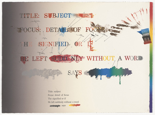 "No" says the signified, untitled 5