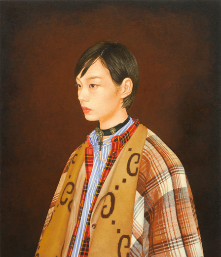 ghost portrait (classical brown back)