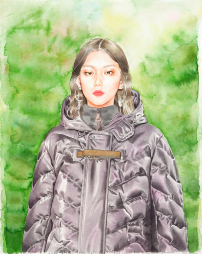 snap shot drawing (black jacket)