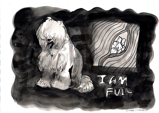 知らぬ間に薬物を密輸しているふわふわ犬