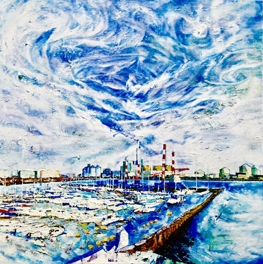 船が沢山ある眺め