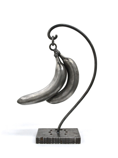 A bunch of steel bananas