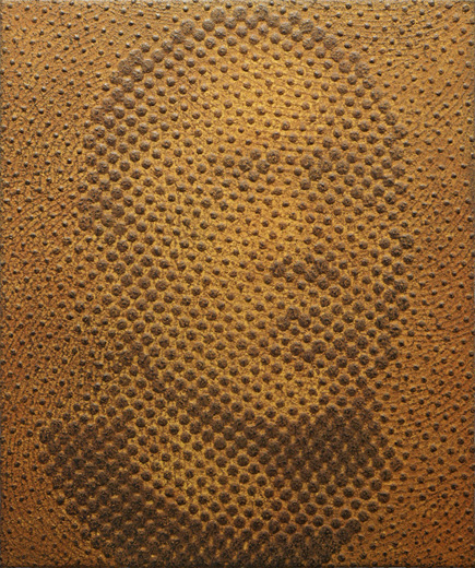 iron-oxide painting “R.T./T****41”