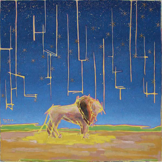 夢を見るライオン