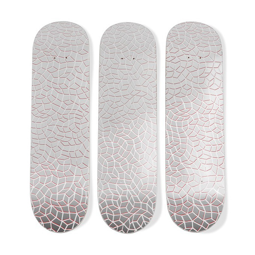 Infinity Nets Skateboard Tryptych