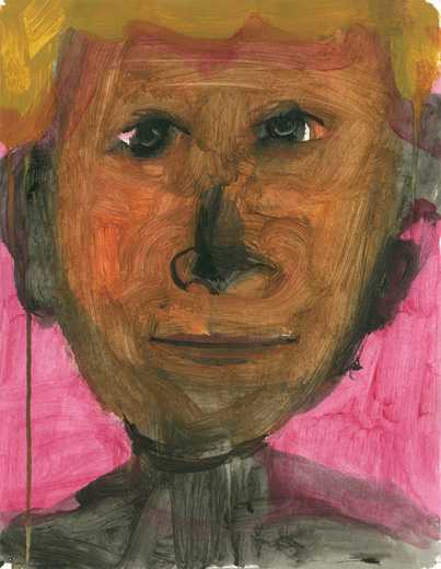 Black Eyes with Pink Background