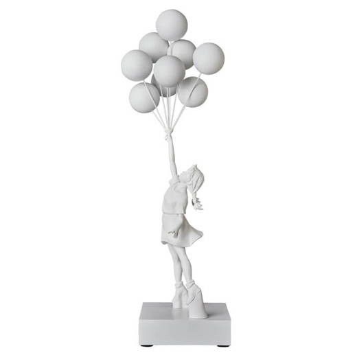 Flying Balloons Girl (白)