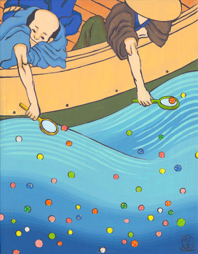 スーパーボール掬い