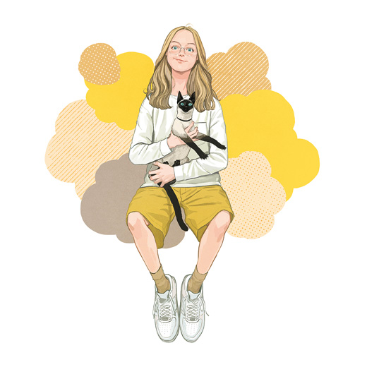 Chack and the Girl (Yellow Shorts)