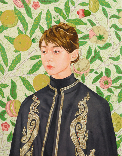 certain portrait (yellow green)