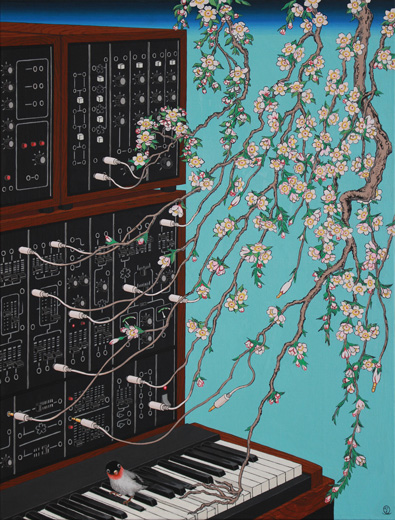 家電図シンセサイザーに垂桜