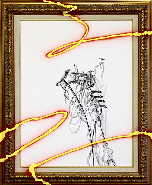 front of art work(Α)