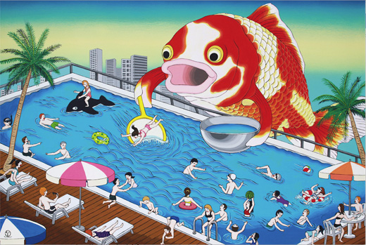 金魚の人間すくい