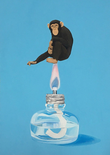 Hot air monkey