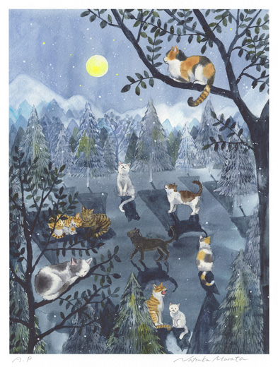 ねこたちの森