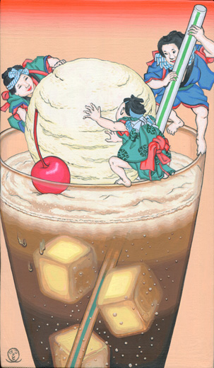 雪遊び子ー等フロート