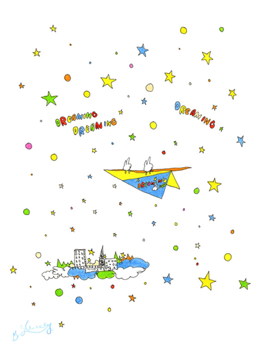 ふわりと紙飛行機☆