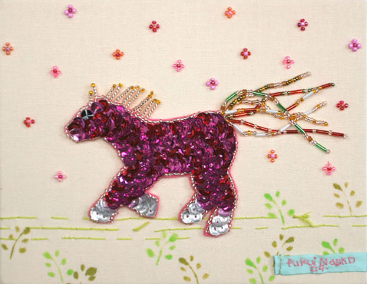 駆けるキラキラ馬（ラブリー）