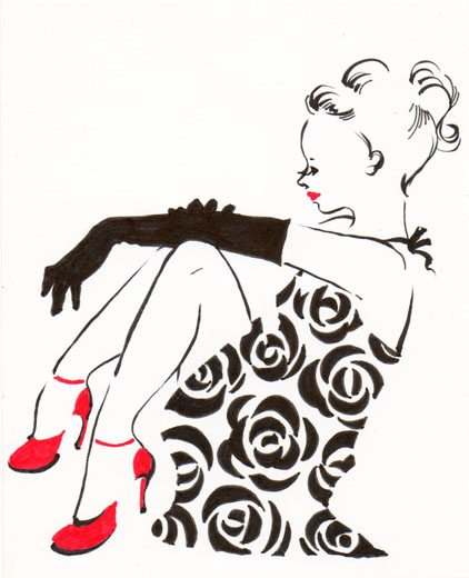 rose dress